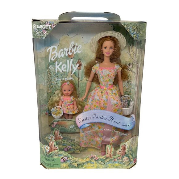 2000 Barbie & Kelly Easter Garden Hunt Gift Set 29380 Target Exclusive NRFB - Picture 1 of 6